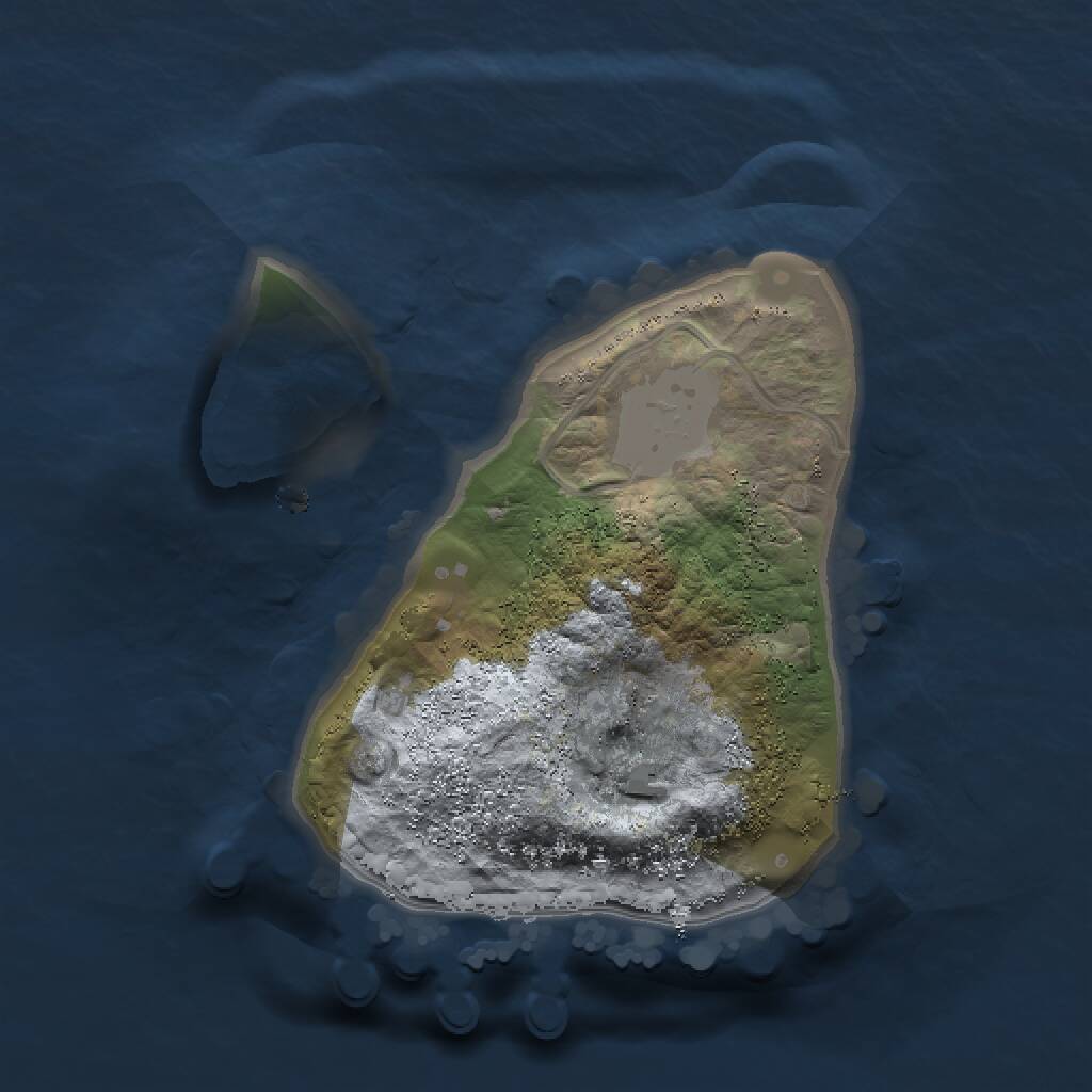 Rust Map: Procedural Map, Size: 1400, Seed: 650948099, 1 Monuments