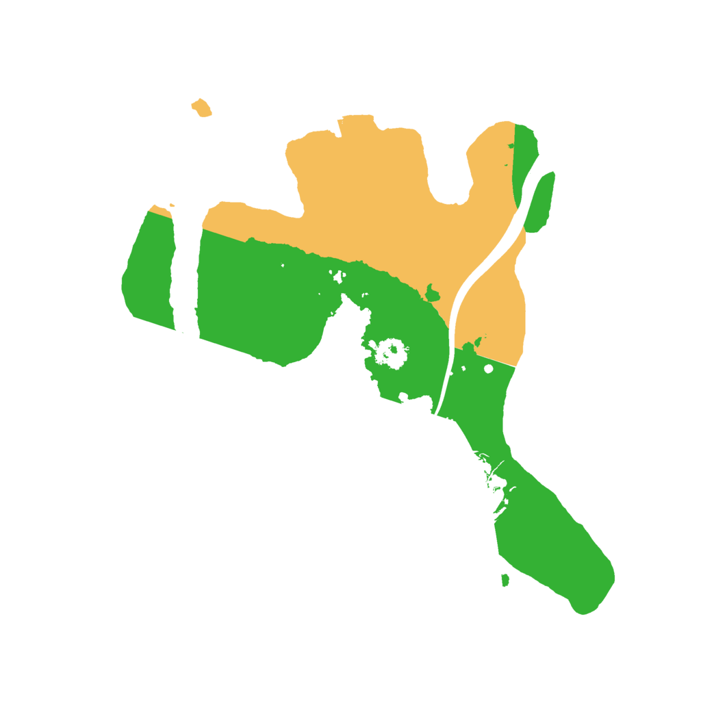 Biome Rust Map: Procedural Map, Size: 2284, Seed: 123412345