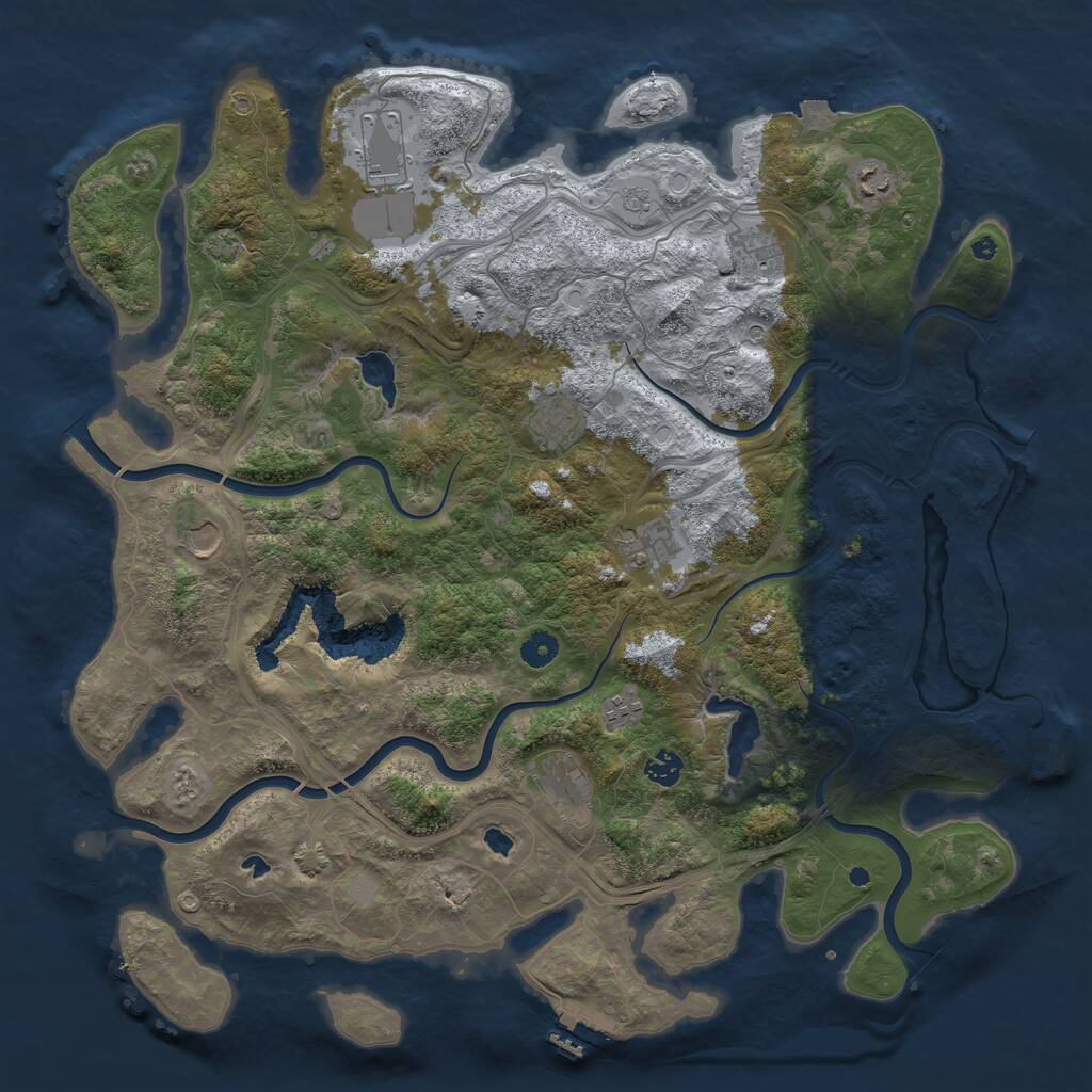 Rust Map: Procedural Map, Size: 4514, Seed: 559596934, 15 Monuments