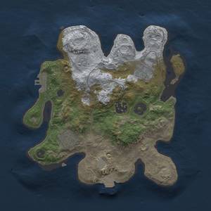 Thumbnail Rust Map: Procedural Map, Size: 2500, Seed: 66324, 10 Monuments