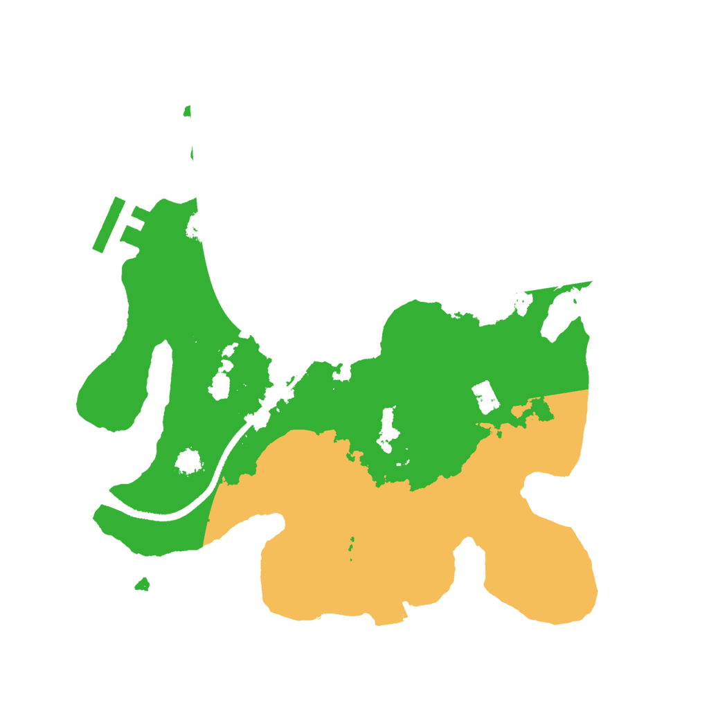 Biome Rust Map: Procedural Map, Size: 2500, Seed: 66324