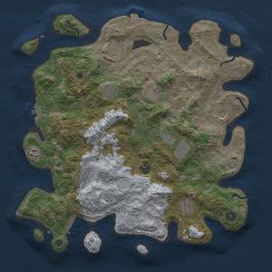 Thumbnail Rust Map: Procedural Map, Size: 4000, Seed: 613613461, 18 Monuments