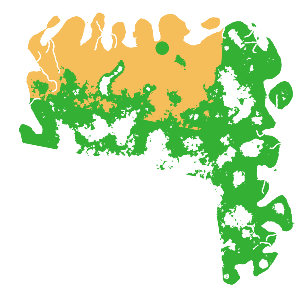 Biome Rust Map: Procedural Map, Size: 6000, Seed: 1001424790