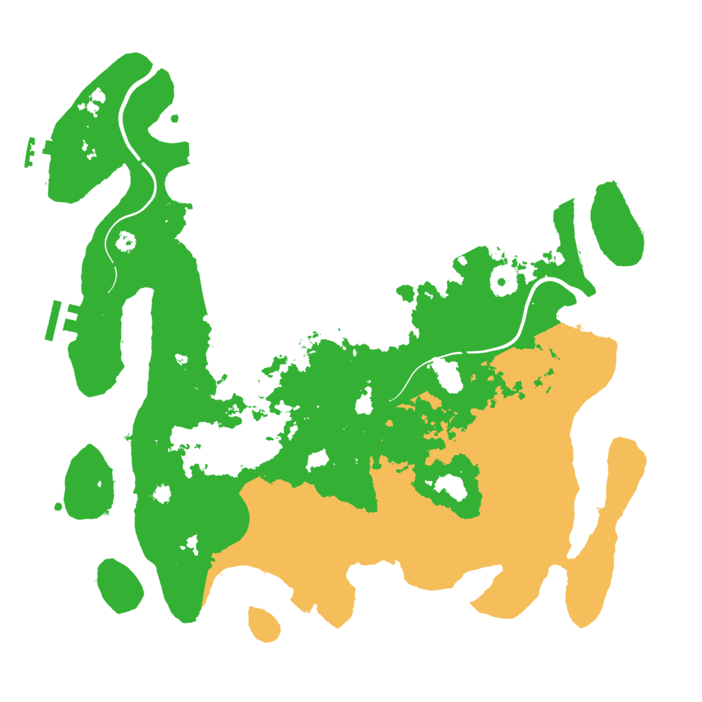 Biome Rust Map: Procedural Map, Size: 3500, Seed: 1346607897