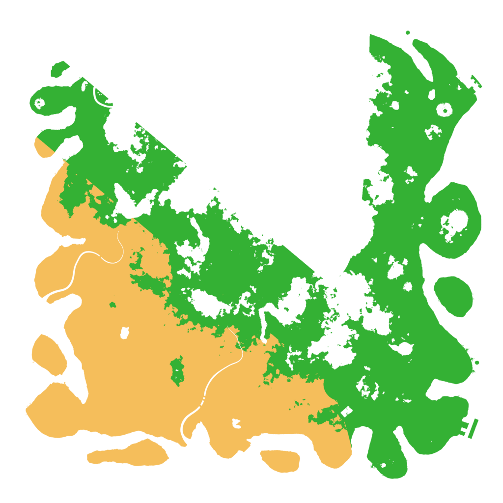 Biome Rust Map: Procedural Map, Size: 5000, Seed: 1266783070
