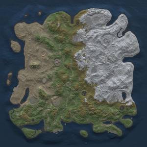 Thumbnail Rust Map: Procedural Map, Size: 4500, Seed: 1572363, 19 Monuments