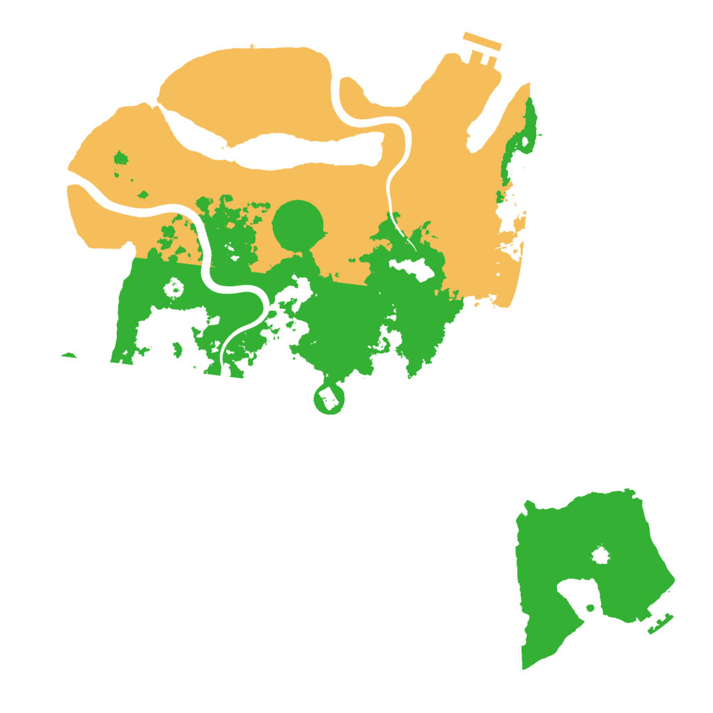 Biome Rust Map: Procedural Map, Size: 3700, Seed: 1660495032