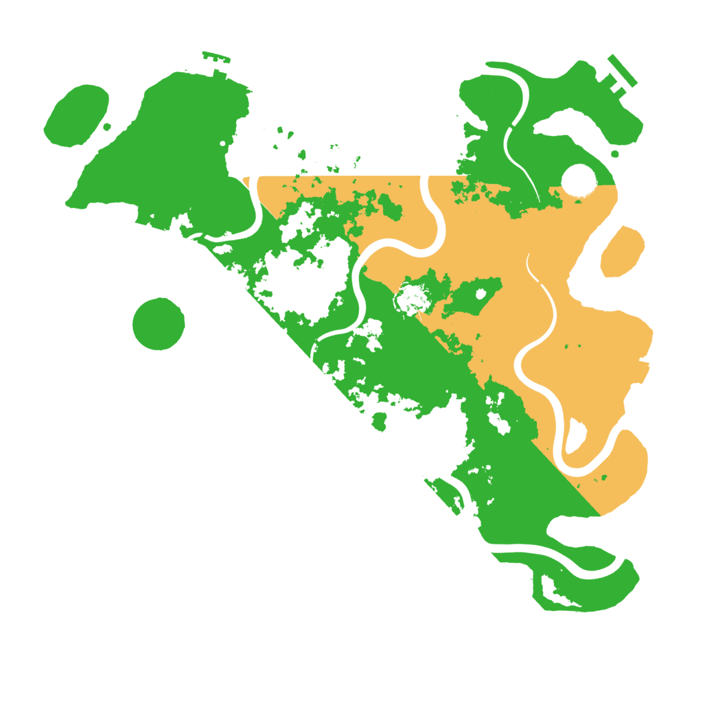 Biome Rust Map: Procedural Map, Size: 3700, Seed: 824135079