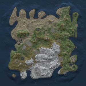 Thumbnail Rust Map: Procedural Map, Size: 3700, Seed: 281747530, 18 Monuments