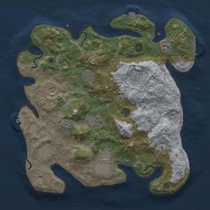 Thumbnail Rust Map: Procedural Map, Size: 3750, Seed: 163892364, 18 Monuments