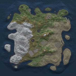 Thumbnail Rust Map: Procedural Map, Size: 3500, Seed: 225574934, 15 Monuments