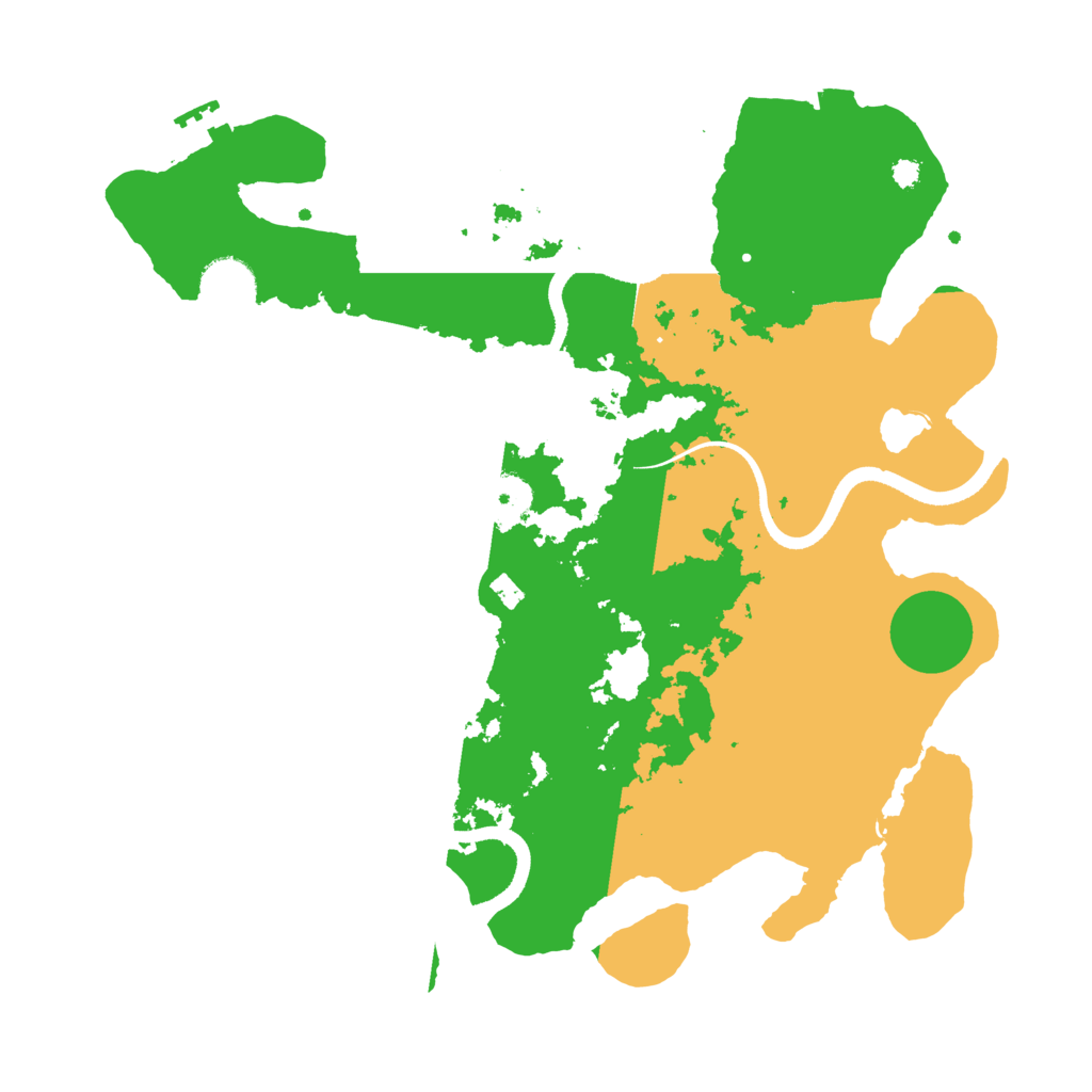 Biome Rust Map: Procedural Map, Size: 3500, Seed: 64253