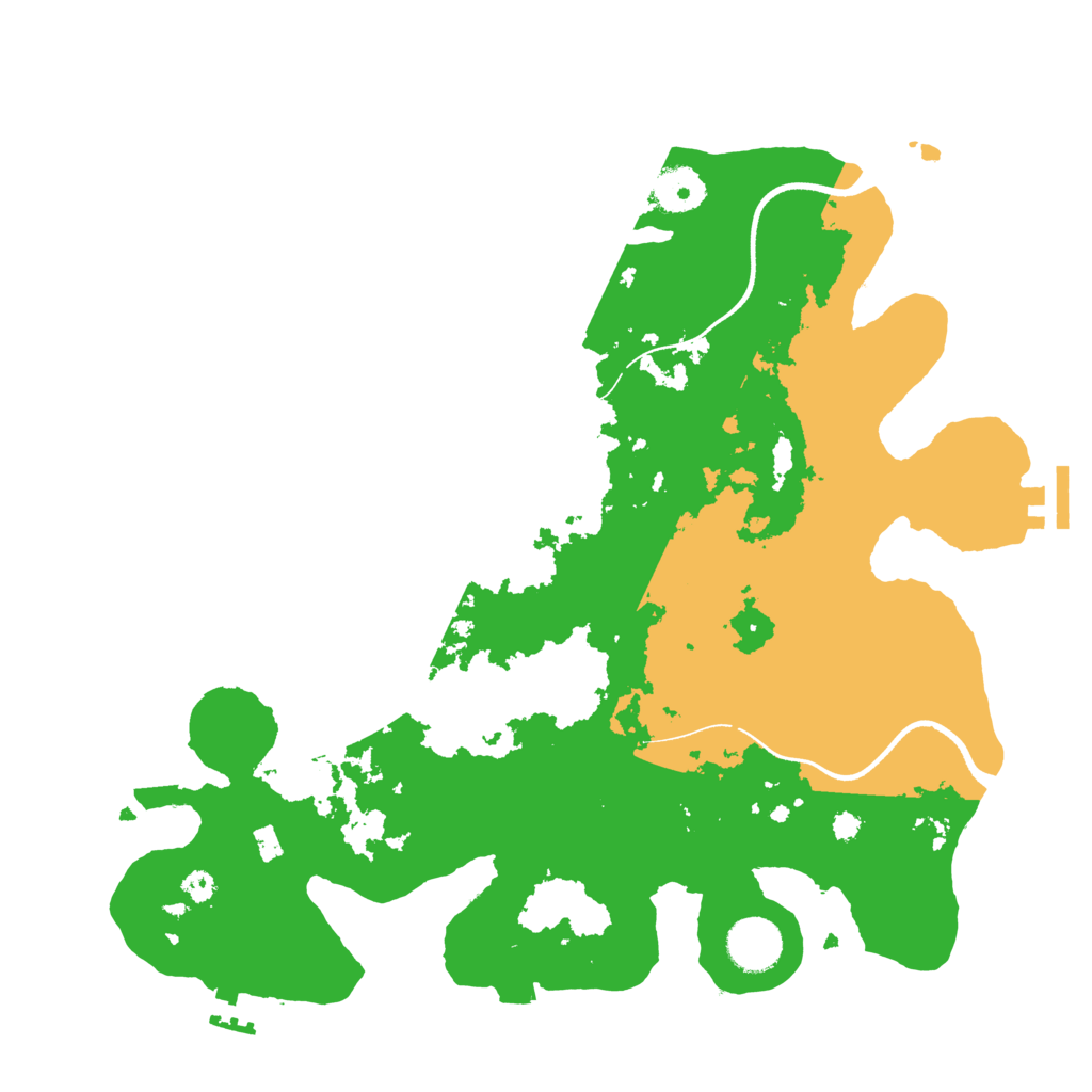 Biome Rust Map: Procedural Map, Size: 3500, Seed: 22022024