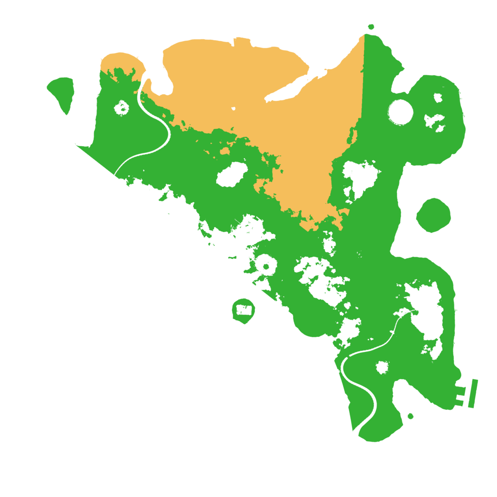 Biome Rust Map: Procedural Map, Size: 3500, Seed: 5534322