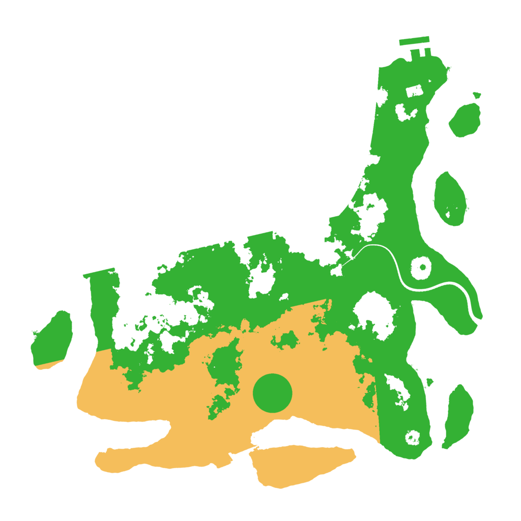 Biome Rust Map: Procedural Map, Size: 3500, Seed: 504045736