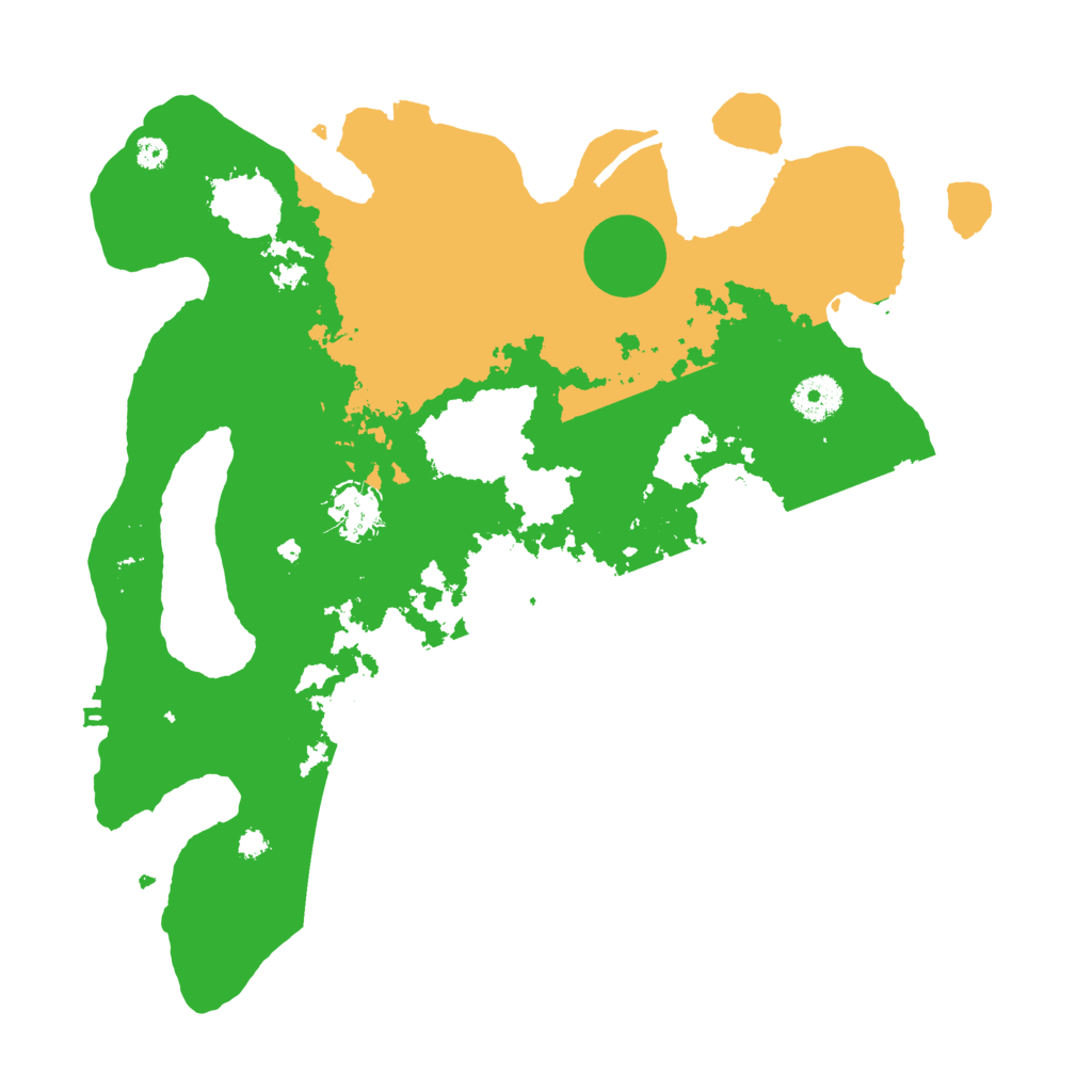 Biome Rust Map: Procedural Map, Size: 3500, Seed: 44741653