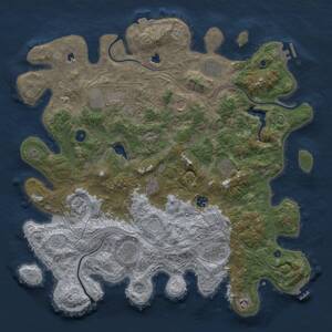 Thumbnail Rust Map: Procedural Map, Size: 4500, Seed: 435682, 17 Monuments