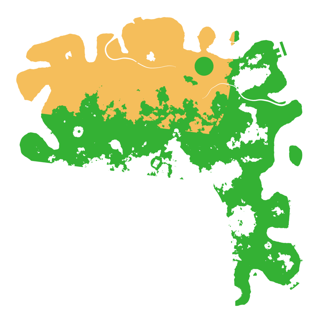 Biome Rust Map: Procedural Map, Size: 4500, Seed: 435682