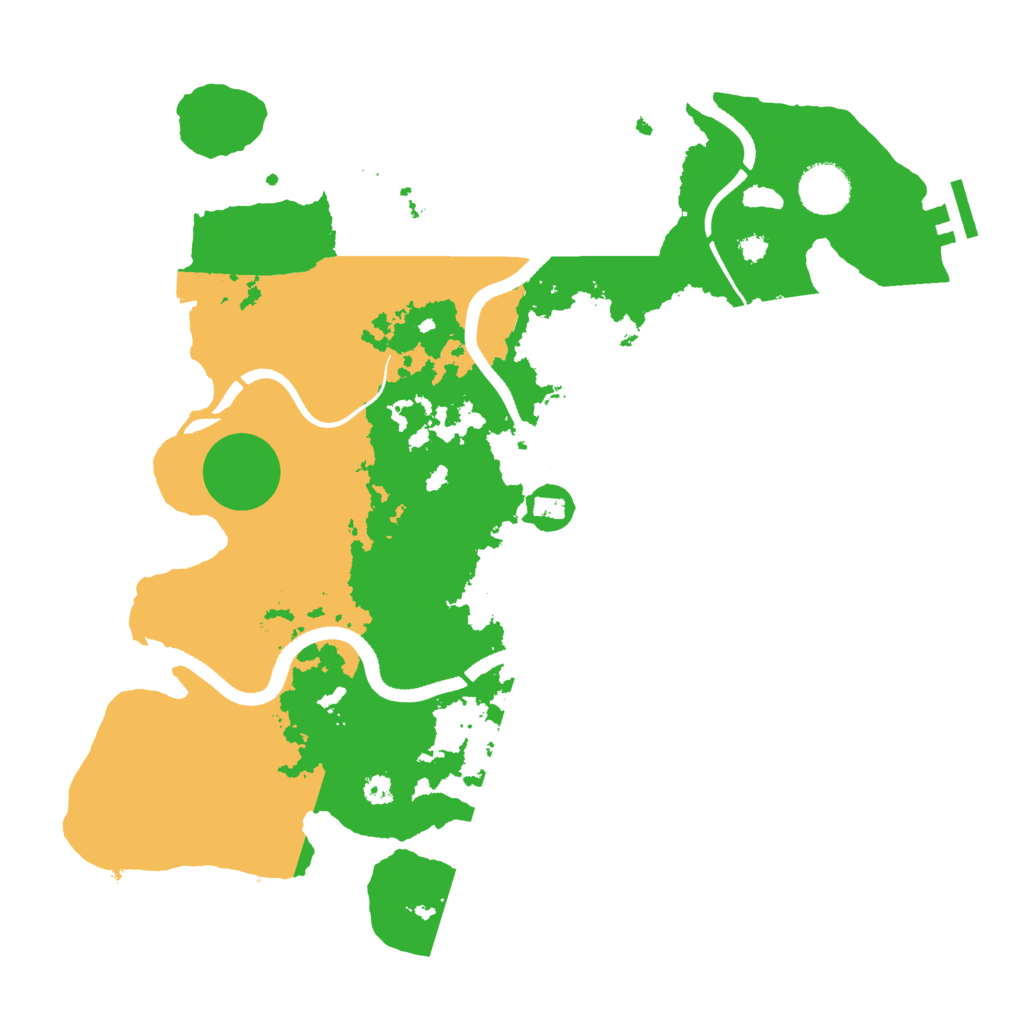 Biome Rust Map: Procedural Map, Size: 3500, Seed: 905358477