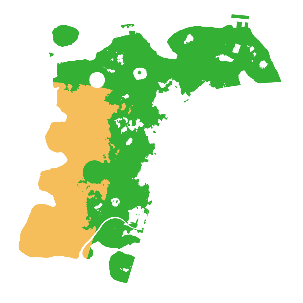 Biome Rust Map: Procedural Map, Size: 3500, Seed: 905358477