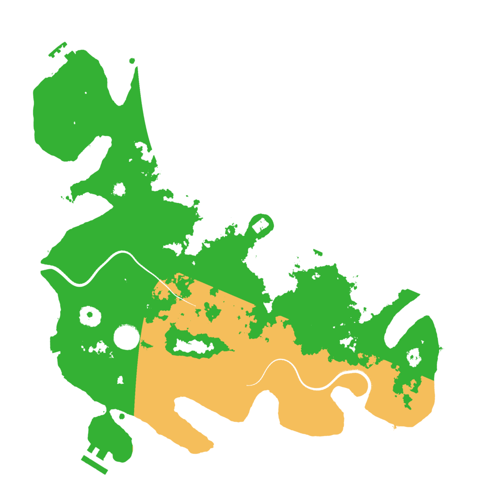 Biome Rust Map: Procedural Map, Size: 3500, Seed: 1208053212