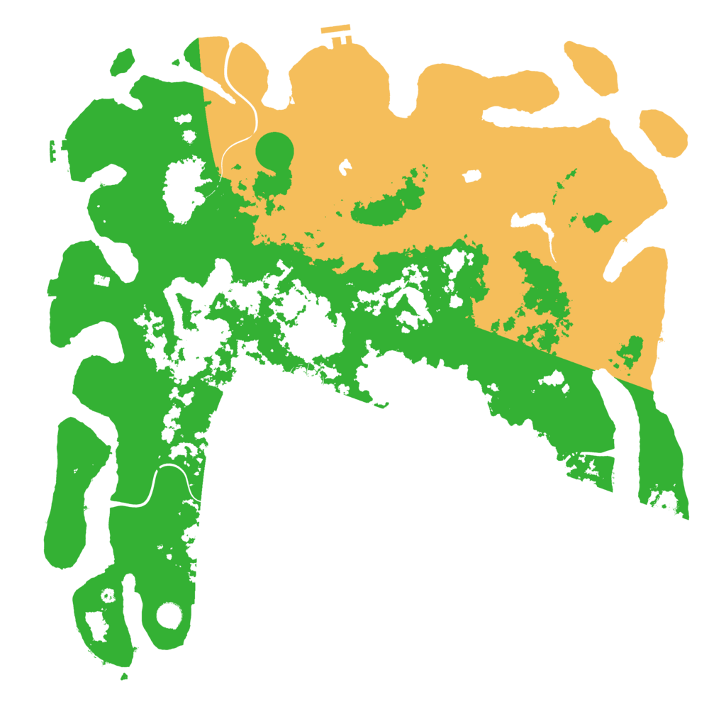 Biome Rust Map: Procedural Map, Size: 5000, Seed: 637873874