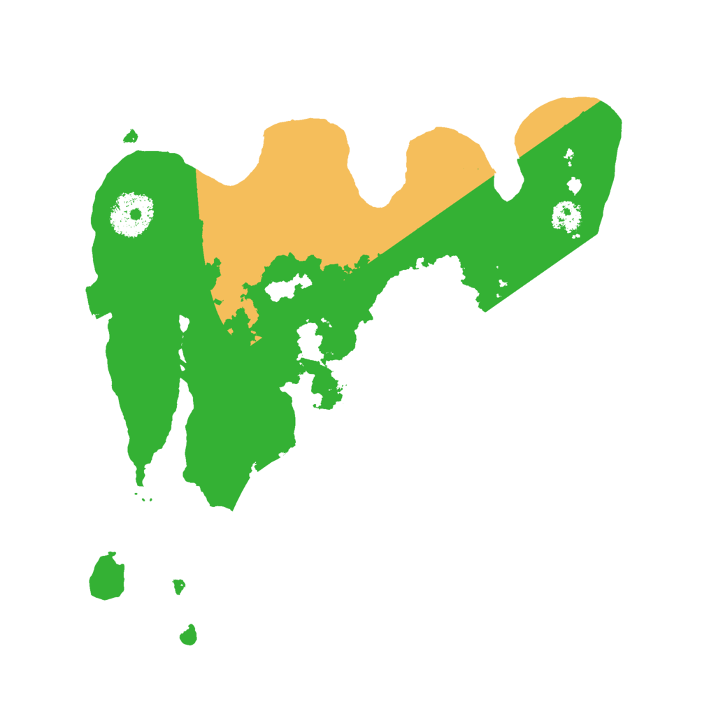 Biome Rust Map: Procedural Map, Size: 2500, Seed: 71488571
