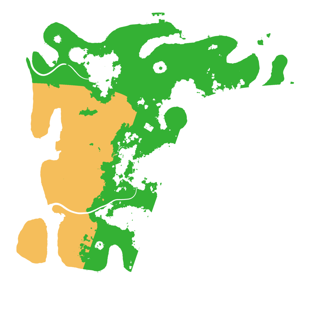 Biome Rust Map: Procedural Map, Size: 3700, Seed: 858501146