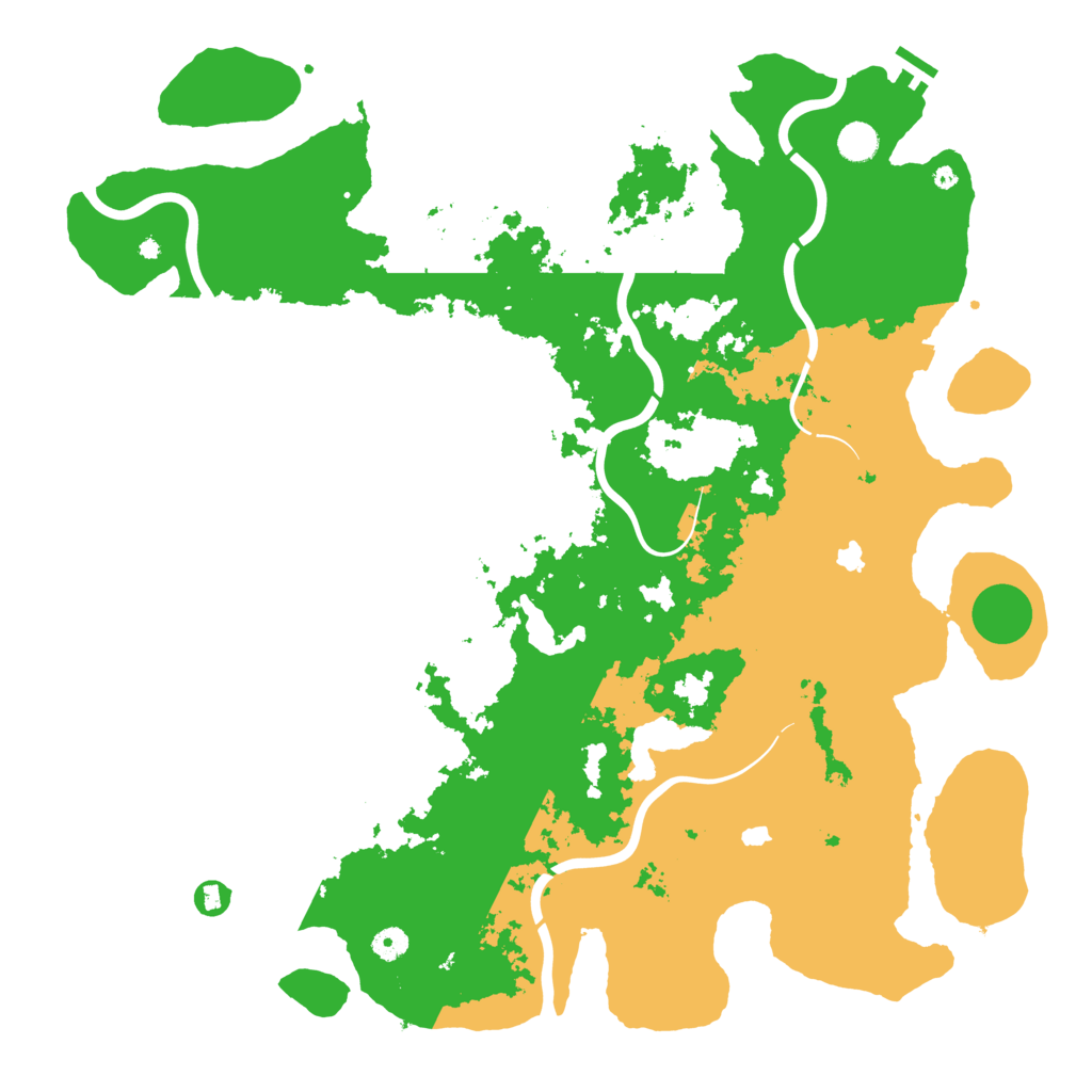 Biome Rust Map: Procedural Map, Size: 4800, Seed: 2024