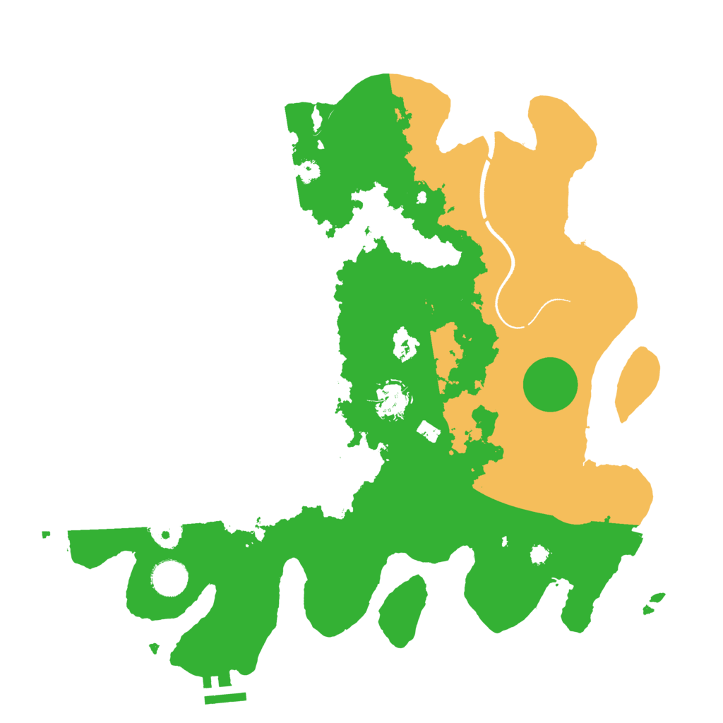 Biome Rust Map: Procedural Map, Size: 3500, Seed: 670964378