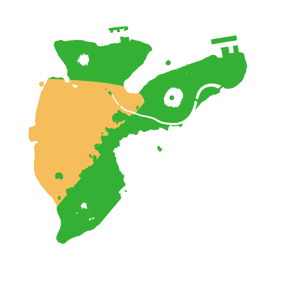 Biome Rust Map: Procedural Map, Size: 2300, Seed: 362642803