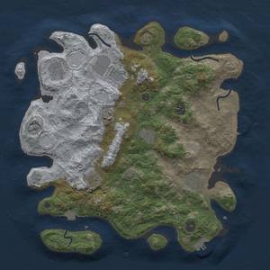 Thumbnail Rust Map: Procedural Map, Size: 3750, Seed: 138430796, 16 Monuments