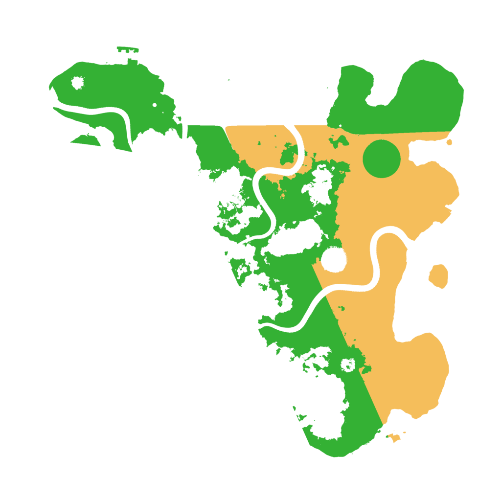 Biome Rust Map: Procedural Map, Size: 3500, Seed: 8848303