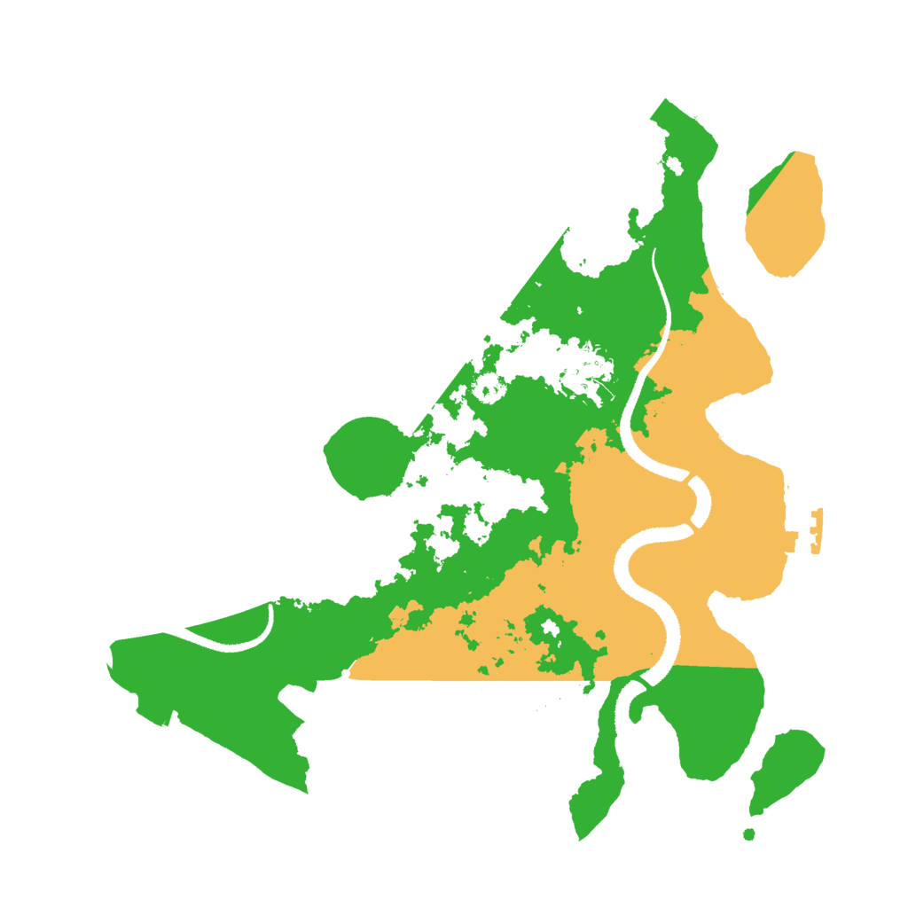 Biome Rust Map: Procedural Map, Size: 3000, Seed: 10841