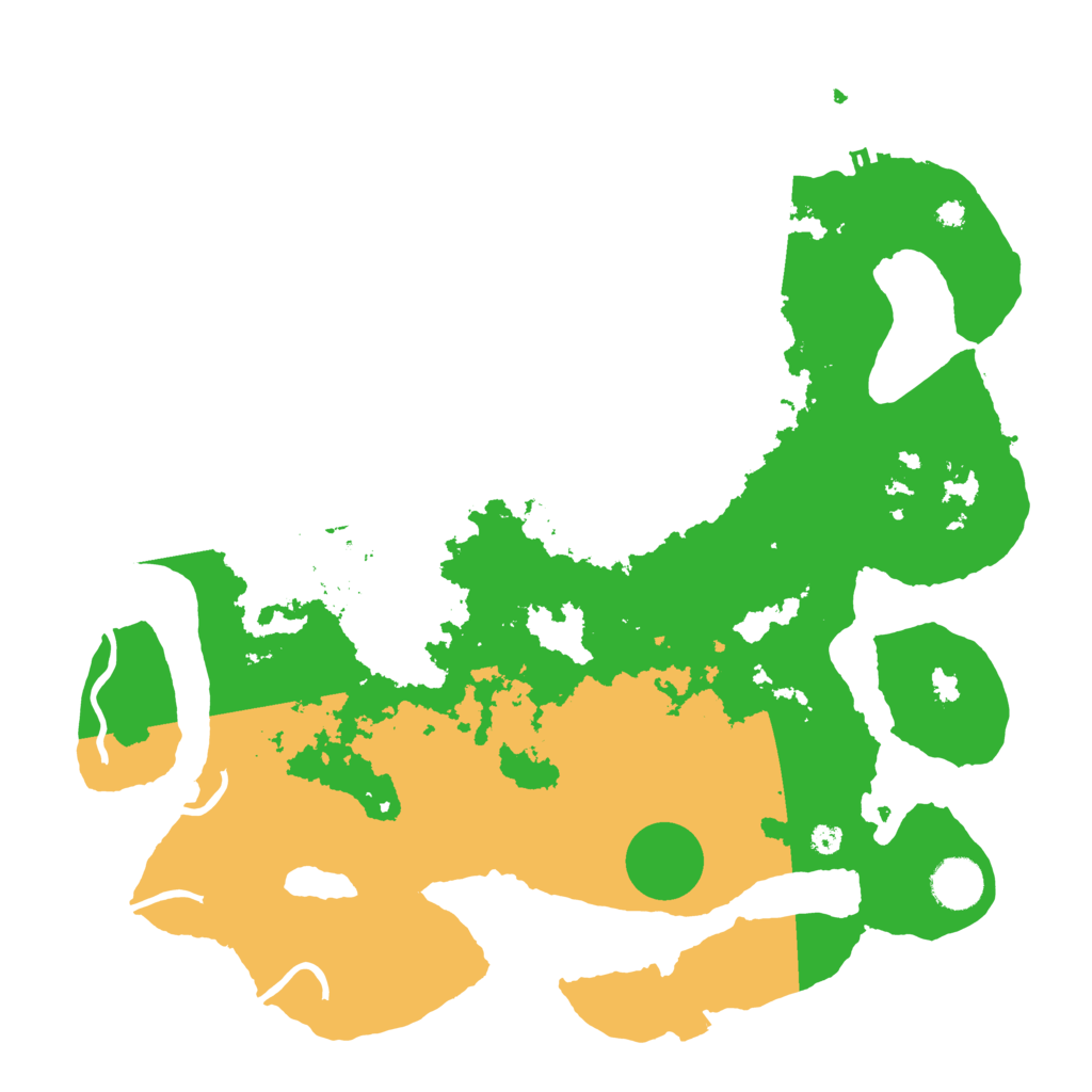 Biome Rust Map: Procedural Map, Size: 3700, Seed: 106683982