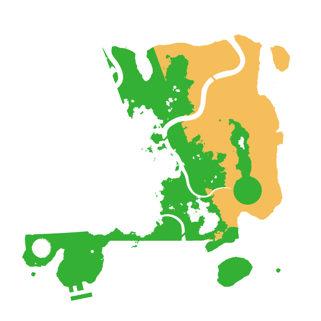 Biome Rust Map: Procedural Map, Size: 3000, Seed: 354959270