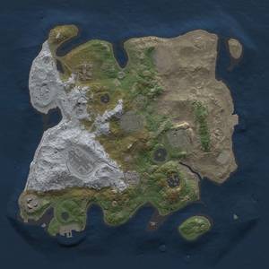 Thumbnail Rust Map: Procedural Map, Size: 3000, Seed: 354959270, 15 Monuments