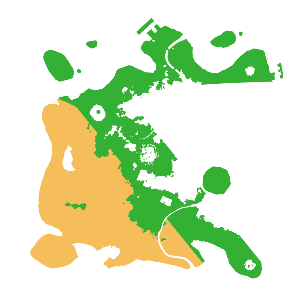 Biome Rust Map: Procedural Map, Size: 3000, Seed: 500298579