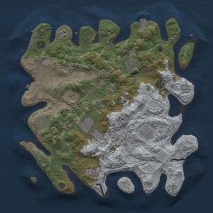 Thumbnail Rust Map: Procedural Map, Size: 3800, Seed: 643987847, 17 Monuments