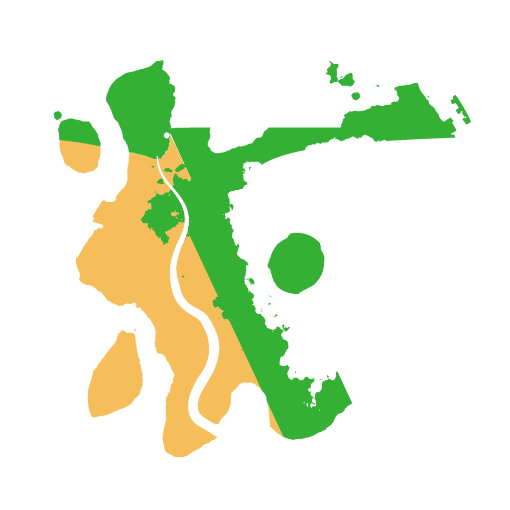 Biome Rust Map: Procedural Map, Size: 2500, Seed: 33735137