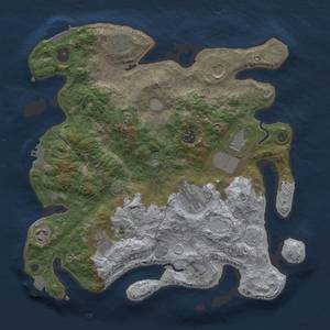 Thumbnail Rust Map: Procedural Map, Size: 3500, Seed: 904019020, 16 Monuments