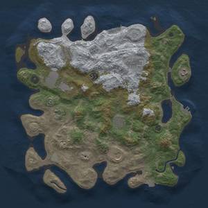 Thumbnail Rust Map: Procedural Map, Size: 3750, Seed: 66797, 17 Monuments