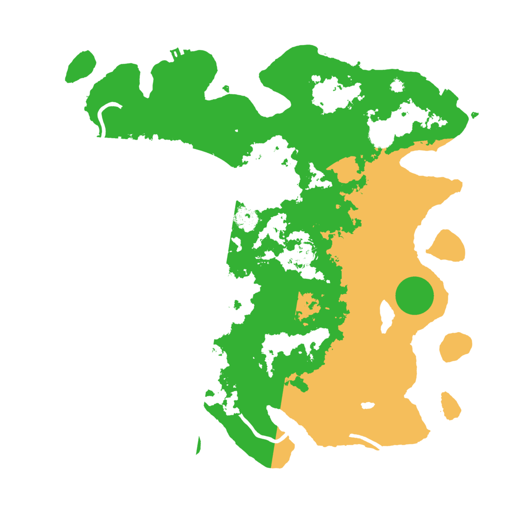 Biome Rust Map: Procedural Map, Size: 3500, Seed: 70881350