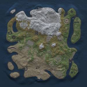 Thumbnail Rust Map: Procedural Map, Size: 3500, Seed: 578230395, 17 Monuments