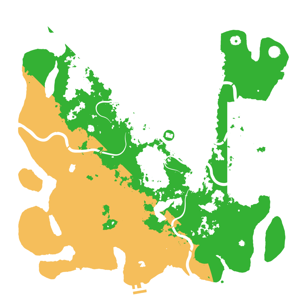 Biome Rust Map: Procedural Map, Size: 4500, Seed: 1172081620