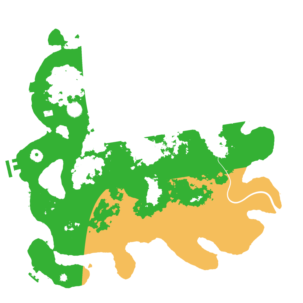 Biome Rust Map: Procedural Map, Size: 3600, Seed: 10000