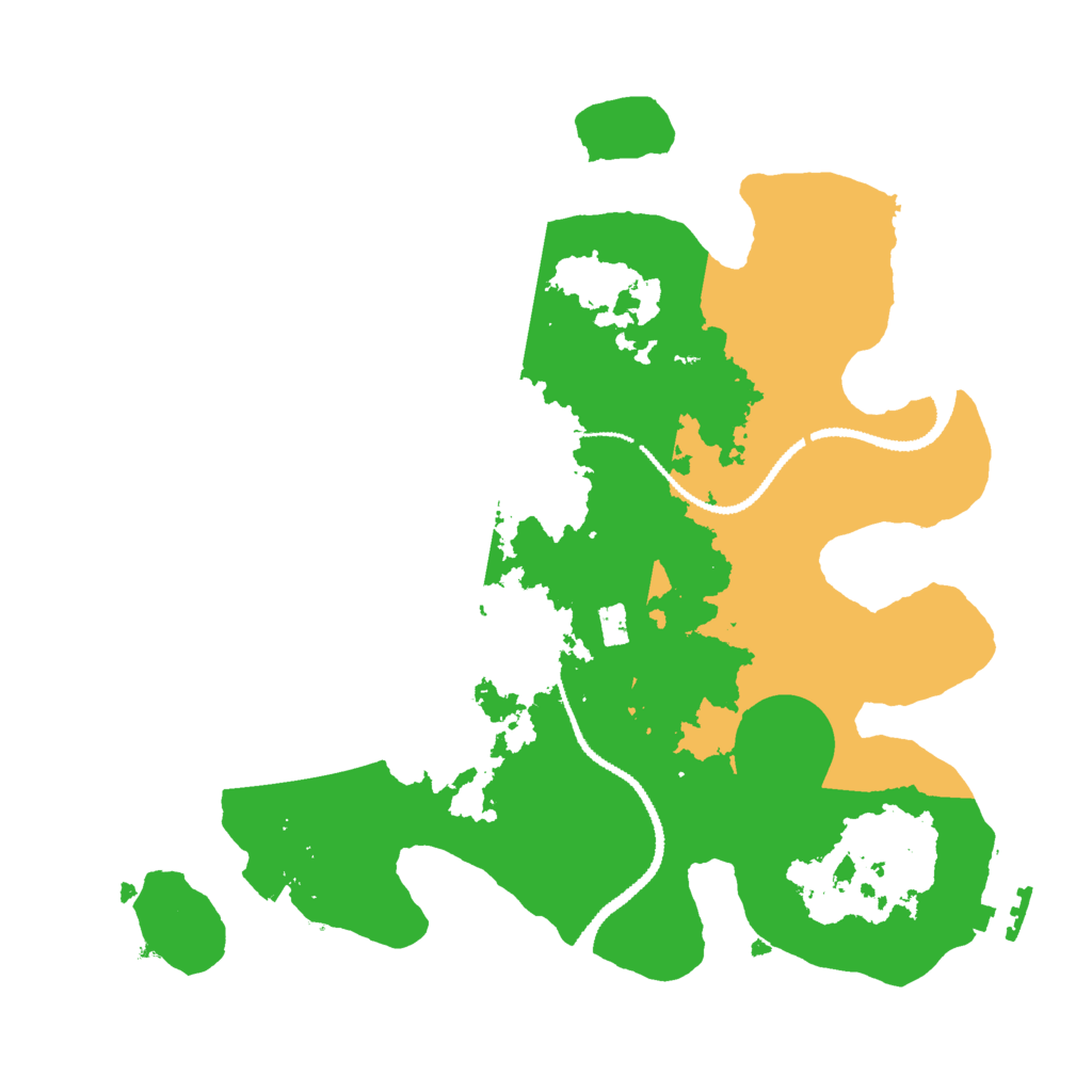 Biome Rust Map: Procedural Map, Size: 2900, Seed: 595521204