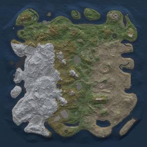 Thumbnail Rust Map: Procedural Map, Size: 4500, Seed: 419478500, 19 Monuments