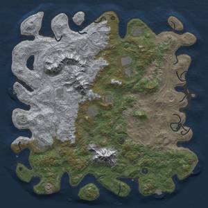 Thumbnail Rust Map: Procedural Map, Size: 5000, Seed: 439268920, 19 Monuments