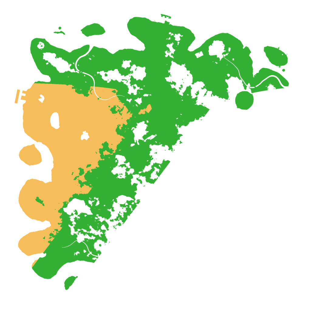 Biome Rust Map: Procedural Map, Size: 4500, Seed: 74967